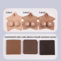 Prothèses mammaires en silicone sexy à col montant, design réaliste, poitrine volumineuse (coupe B-H) pour travestis, sissies, transgenres, transvestites