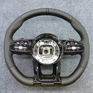 Volant en fibre de carbone pour <span class=keywords><strong>Mercedes</strong></span> <span class=keywords><strong>Benz</strong></span> Classe C W204 C63 W212 W218 W207 W172 SLK GLC C63 A45, accessoires de voiture - Product Image 5