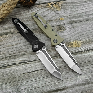 MICRO Delta titanio manico D2 lama cuscinetti in ceramica da tasca di sopravvivenza EDC strumento campeggio caccia utilità all'aperto coltello pieghevole - Product Image 4