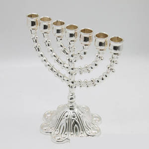 Menorah decoración candelabro vela judía 7 ramas candelabros Jerusalén 12 tribus Hanukkah decoración del hogar - Product Image 5