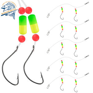 Anzuelos flotantes atados a mano, juego <span class=keywords><strong>de</strong></span> línea <span class=keywords><strong>de</strong></span> pesca <span class=keywords><strong>de</strong></span> mar, <span class=keywords><strong>cosas</strong></span> grandes, ocho anillos, Conector <span class=keywords><strong>de</strong></span> pines, juego <span class=keywords><strong>de</strong></span> flotador <span class=keywords><strong>de</strong></span> alta sensibilidad - Product Image 1