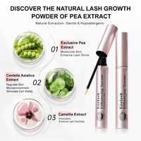 Sérum de Croissance des Cils Rapide Naturel, Amplificateur de Cils Plus Longs, Plus Volumineux, Plus Épais, Traitement Recourbant, Soin des Yeux et Maquillage