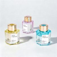 Diffuseur de parfum d'ambiance en gros, mini, de luxe, moderne, 50 ml, écologique, longue durée, pour la décoration intérieure, avec bâtonnets en rotin et huiles essentielles