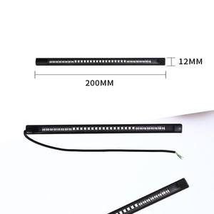 Barre lumineuse 48 <span class=keywords><strong>LED</strong></span> pour <span class=keywords><strong>moto</strong></span>, clignotant arrière, ampoule d'arrêt de frein arrière, lampe de freinage, lumière de frein 3528SMD 3014SMD, double couleur - Product Image 2