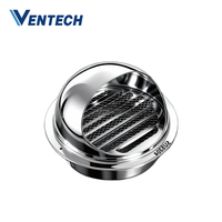 Grille de ventilation de plafond moderne en acier inoxydable 304, peinture noire, réglable, pour extérieur, climatisation, ventilation, échappement, conduits CVC