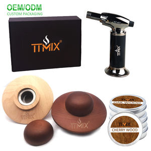 Smoker de Cocktail, Kit avec pistolet à corde, bois, pour fumer le whisky, 4 sortes de puces en bois, <span class=keywords><strong>outil</strong></span> de Bar, pour boire - Product Image 1