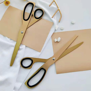 Ciseaux professionnels en acier inoxydable pour tailleur, usage domestique et bureau, couleur or - Product Image 4