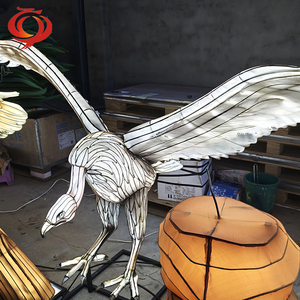 Linternas de festival de seda chinas, fabricante de faroles Zigong, luz LED impermeable para exteriores para Festival de faroles chinos - Product Image 5