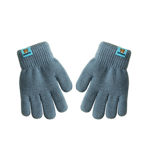 Gants d'hiver chauds d'extérieur à cinq doigts Gants en peluche pour enfants Gants en <span class=keywords><strong>laine</strong></span> d'<span class=keywords><strong>alpaga</strong></span> de couleur bonbon - Product Image 6