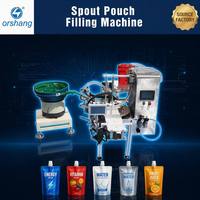 Machine de remplissage automatique de haute précision Orshang pour Doypack et sachets à bec verseur, certifiée CE, pour crèmes cosmétiques, lotions et sauces