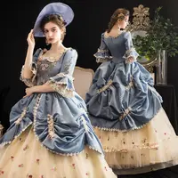 Gothic Lolita Klassieke Vintage Geïnspireerd Victoriaanse Rococo Cosplay Middeleeuwse Jurk
