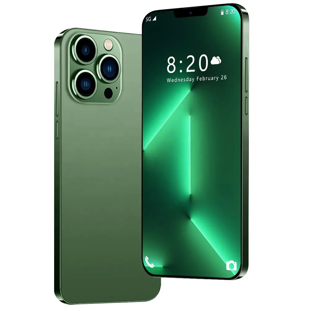 New Popular Green i13 Pro Max Mobile Phone For Environmental life Unlocked Original Global 5G smart Phone OEM supported