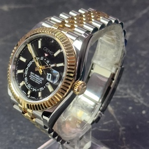 Montre de luxe originale de créateur à mouvement mécanique, bracelet en acier inoxydable 904L, calendrier perpétuel, réserve de marche, aiguille - Product Image 2
