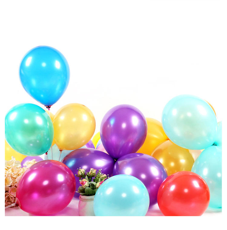 Cheap China Colorful 1.5g 100pcs Thick Balloons for Wedding Birthday Party Decoration 10inch Round Globos Latex Pearl Balloon