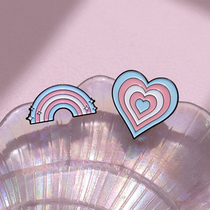 Groothandel Trans Rechten Zijn Mensenrechten Broche Lgbt Pride Regenboog Transgender Custom Revers Emaille Pin - Product Image 2