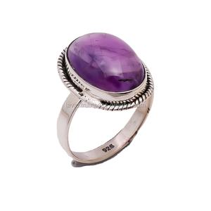 แหวนพลอยอเมทิสต์ธรรมชาติสีเงินสเตอร์ลิงสำหรับ925สำหรับงานแต่งงานและงานเลี้ยงอัญมณีเครื่องประดับจากผู้ผลิตที่เชื่อถือได้ผู้ส่งออก - Product Image 1