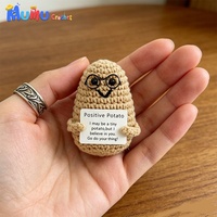 Venta al por mayor de Patata Sonriente de Ganchillo Inteligente con Gafas, Juguete Tejido, Fabricante, Calidad de Exportación, Suministro a Granel para Regalos