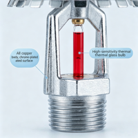 Tête de sprinkler vertical K115 à couverture étendue, à réponse rapide 68 degrés EC-ZSTZ pour système d'extinction d'incendie - Vente en gros personnalisée