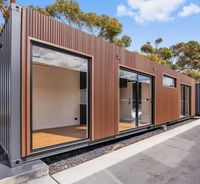 Quiosco de Café Prefabricado para Exteriores de 6 m² | Cafetería Modular de 20 m² con Puerta de Vidrio, Estructura de Acero Galvanizado, Tienda Portátil para la Calle