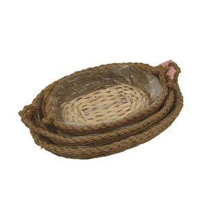 Panier de rangement en osier fait main pas cher, tressé à la main en saule non pelé, style moderne, multifonctionnel, écologique, rectangulaire, pour bureau - Product Image 5