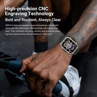 Montre connectée robuste pour l'extérieur Blackview W80 PRO, positionnement GPS, IP68, écran TFT carré de 1,91 pouce, 900 mAh, lampe de poche magnétique