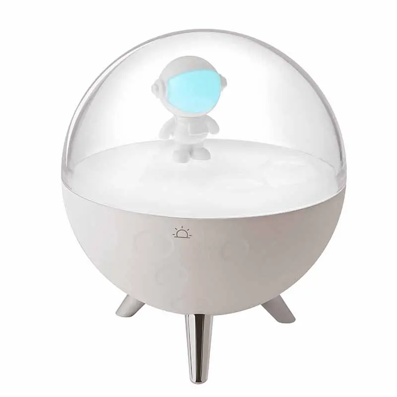 Creative Mooie Air Mist Maker Diffusers Aroma 3D Ruimte Astronaut Lamp Hydrating Apparaat Luchtbevochtiger