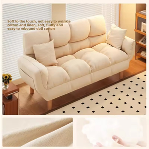 Modern 4-Seater Reclining <b>Sofa</b> <b>Bed</b> Set <b>Foldable</b> Floor-standing <b>Sofa</b> for Small Spaces - Product Image 4