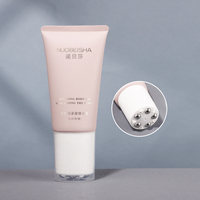 Tube vide ABL de 60 ml avec logo personnalisé, rose clair mat, 5 billes en acier, emballage écologique