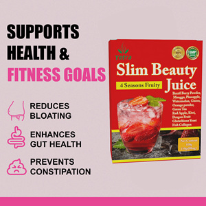Poudre de <span class=keywords><strong>jus</strong></span> de fruits minceur aux herbes, complément alimentaire pour régime, détox ventre plat, perte de poids, <span class=keywords><strong>jus</strong></span> amincissant à la fraise - Product Image 6