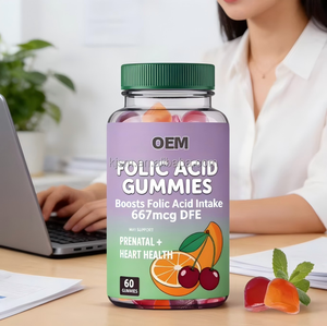 Gomitas de Ácido Fólico PROVITA |   667mcg DFE |   Apoyo para la Salud Prenatal y Cardíaca |   60 Gomitas con Sabor a Frutas - Product Image 2