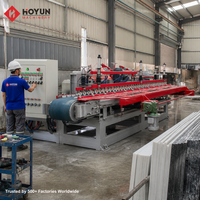 Machine à polir les bords de pierre Hoyun, type humide, multi-têtes, pour dalle de granit, bord bullnose, certifiée CE
