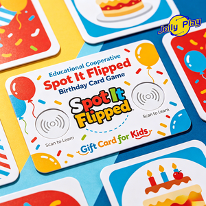 Tarjeta NFC Personalizada, Educativa, Cooperativa, <span class=keywords><strong>Juego</strong></span> de Cartas Spot It Flipped, <span class=keywords><strong>Juego</strong></span> de Cartas de Póker, Tarjeta de Regalo para Niños - Product Image 1