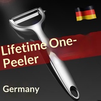 Éplucheur de cuisine multifonctionnel manuel en acier inoxydable allemand pour pommes de terre, pommes, fruits, usage domestique