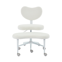 Chaise de bureau ergonomique à position assise croisée, tabouret de méditation/yoga réglable en hauteur avec rotation à 360° °   Repose-pieds à vérin à gaz