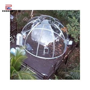 Restauration 6.0 Tente <span class=keywords><strong>Bulle</strong></span> Ciel Étoilé, sphérique, pour extérieur, zone panoramique de forêt profonde, hébergement, résistant au vent et à <span class=keywords><strong>la</strong></span> pluie, restaurant - Product Image 5