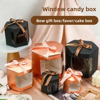 Boîte en papier personnalisée imprimée, boîte hexagonale de luxe pour Halloween, emballage avec aimant, boîte cadeau