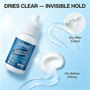 Colle adhésive pour perruque en dentelle 38ml – Séchage rapide, transparente, tenue invisible pour toupets, closures et frontaux – À base d'eau, sans latex - Product Image 2