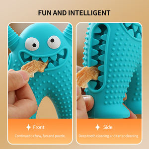 Huisdierenproducten Interactieve En Bewegingsspeelgoed Piepen Puppy Tanden Schoonmaken Traktatie Bal Siliconen Huisdier Kauw Speelgoed Hond Kauw Speelgoed - Product Image 6