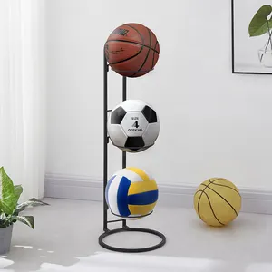 Verwijderbare Verticale 3 Tier Cube Voetbal Volleybal Basketbal Bal Organisator Opslag Display Rack Holder