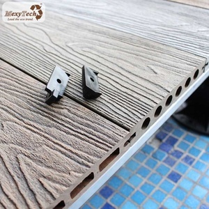 Sólido <span class=keywords><strong>3D</strong></span> en relieve tablero de cubierta al aire libre compuesto de madera WPC decking - Product Image 3