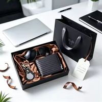 Set de Regalo de 4 Piezas: Reloj de Cuarzo + Gafas de Sol + Llavero + Cinturón, Set de Regalo de Lujo para Hombre, Regalos para Padrinos de Boda