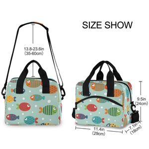 Customs Printed Portable Large Oxford Insulated Tote Bag Thermal Lunch Cooler Bag for Adults for Food Picnic - Product Image 3