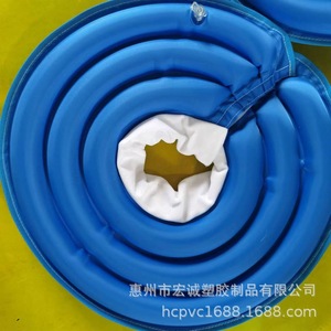 Collier de protection gonflable pour chien en PVC floqué, collier égyptien léger pour animaux de compagnie, bleu, jaune, gris, noir, pailleté - Product Image 1