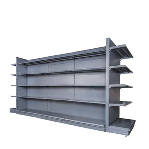 Étagère double face d'affichage en bois en métal de gondole étire CVS stocke le rayonnage de supermarché - Product Image 1