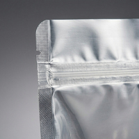 Sachet Doypack en aluminium transparent simple face avec logo personnalisé, haute barrière, en plastique laminé Mylar, pour emballage alimentaire de noix