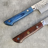 Couteau de chef japonais Damas de haute qualité, 8 pouces, couteaux de cuisine Damas 67 couches avec manche en bois Pakka