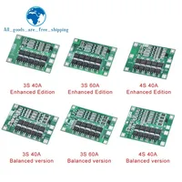 Carte de protection de batterie Li-ion 3S 4S 40A 60A 18650 BMS pour moteur de perceuse 11.1V 12.6V/14.8V 16.8V avec équilibrage amélioré