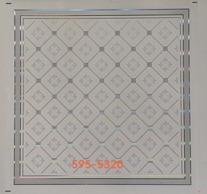 Pannello per Soffitto <span class=keywords><strong>in</strong></span> <span class=keywords><strong>PVC</strong></span> 603*603 Impermeabile Perforato/a Nido d'Ape/Design Artistico per Edifici per Uffici - Product Image 2