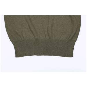 Mode décontractée pour femmes coupe régulière manches courtes col rond pull tricoté mince cachemire comme coton pour la saison d'automne - Product Image 3