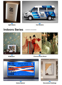 高精度 2400DPI 爱普生 I3200 环保溶剂喷墨打印机 26ppm 用于户外标牌横幅卷对卷打印 - Product Image 5